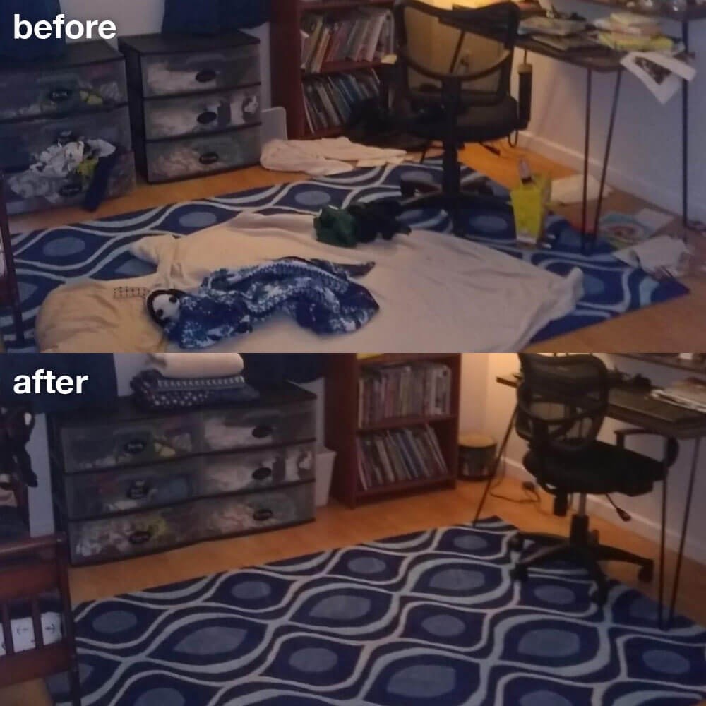 Before and after deep cleaning in Cinco Ranch, TX